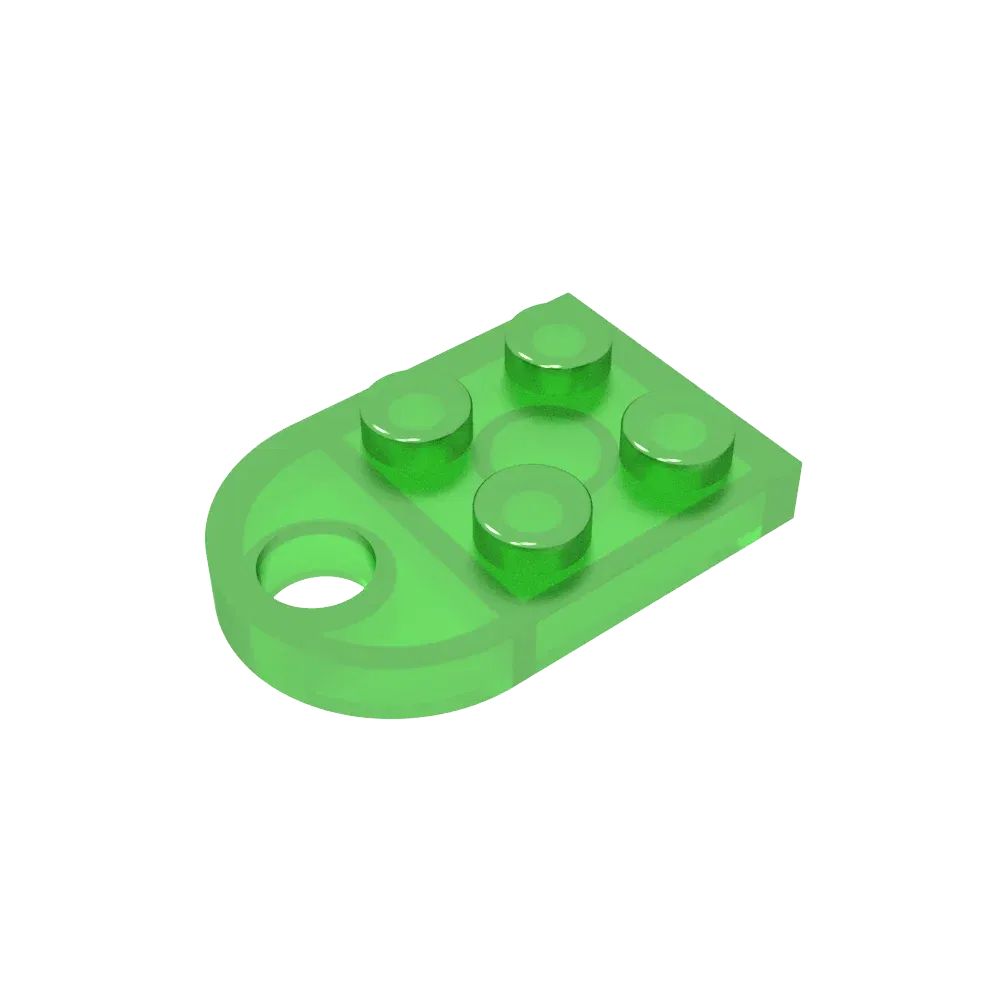 Color: Dark Red - Gobricks 1pcs Moc Bricks Plate Special Parts 3x2 with Hole Compatible with 3176 Assemble Building Block Kids Toys DIY Gift Adult