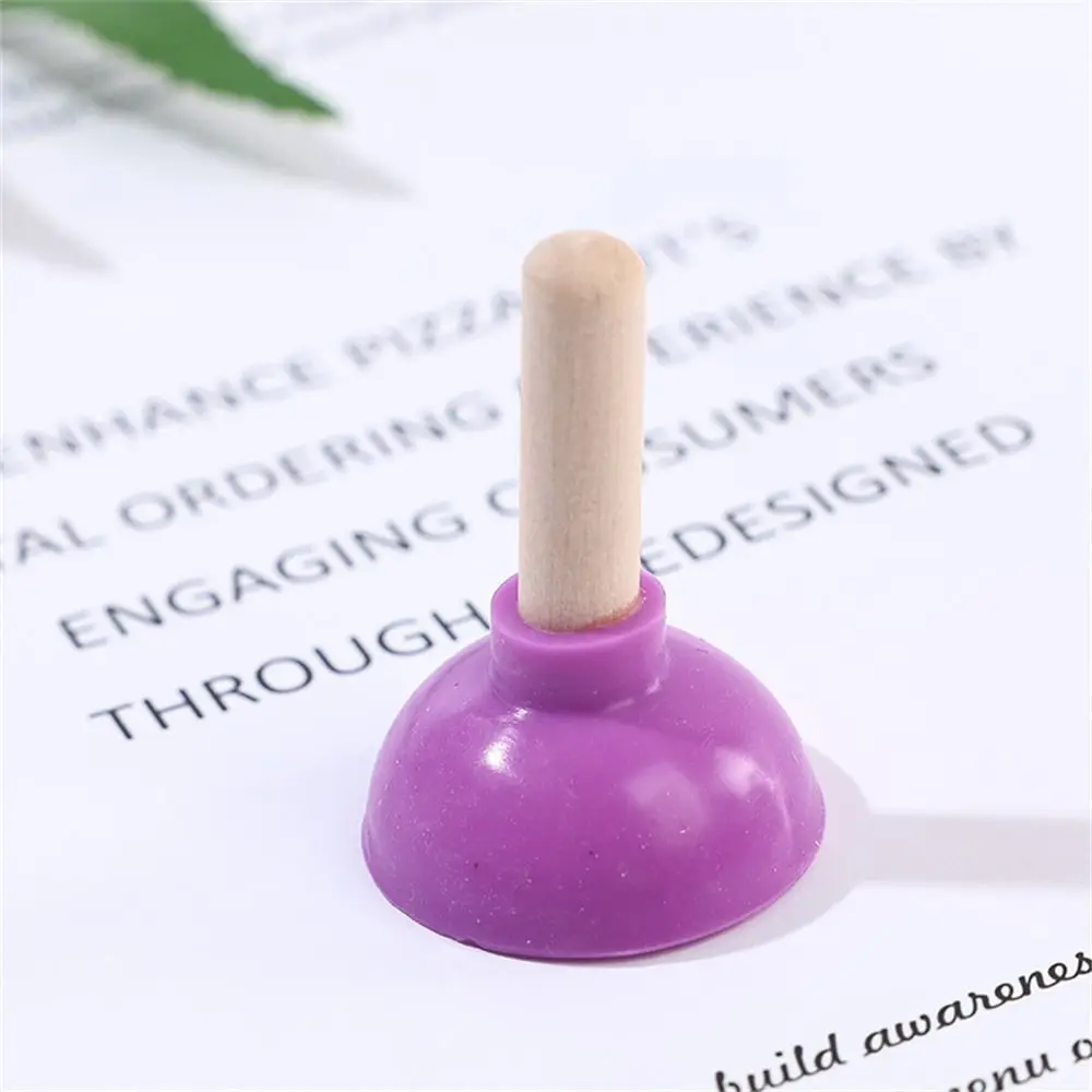 Color: green - Mini Colorful Toilet Shape Plunger Phone Holder Sucker Stand Tiny Plunger Magic Tricks Inspired Looking For Card Professional