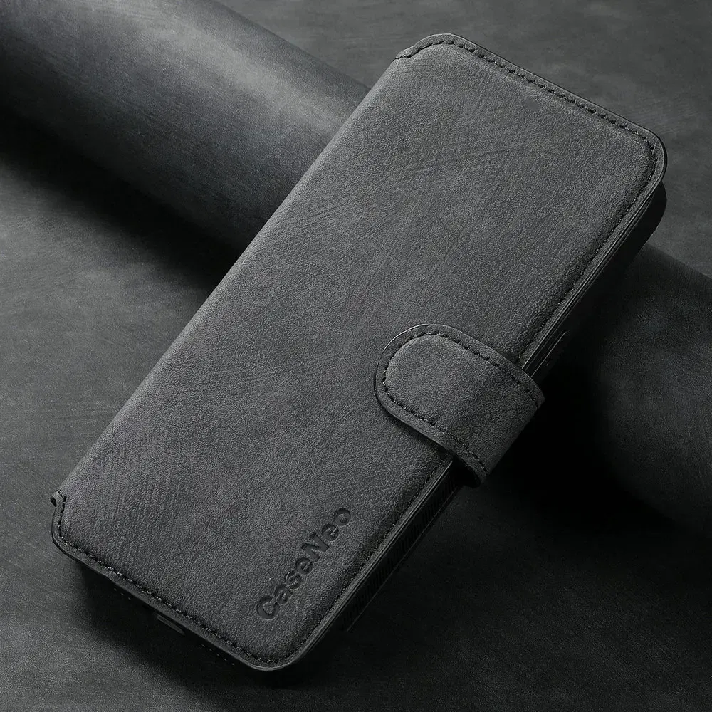 Color: black, Material: Plastic - For Motorola Edge 50 Neo 60 Fusion 5G Luxury Case Leather Wallet Card Capa Moto Edge 60 Pro Case Edge50 S50 60s Pro Magnet Cover