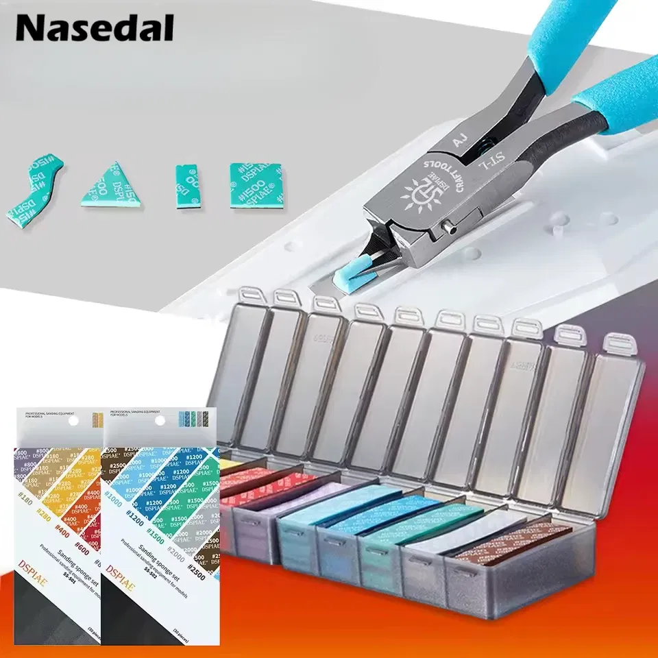 Color: GOLD - DSPIAE SS-S01 SS-S02 Model Sponge Sandpaper Combo Set for Gundam Model Making Tool Grinding Polishing Sanding Paper DIY Craft
