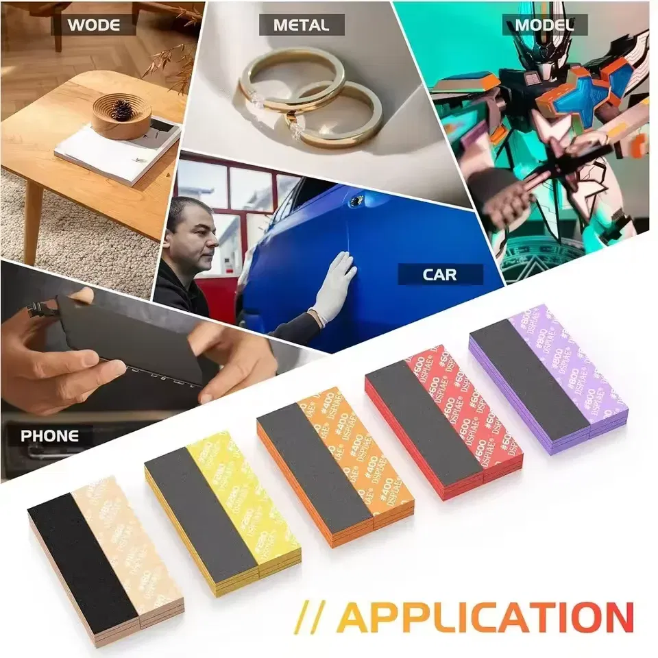 Color: GOLD - DSPIAE SS-S01 SS-S02 Model Sponge Sandpaper Combo Set for Gundam Model Making Tool Grinding Polishing Sanding Paper DIY Craft