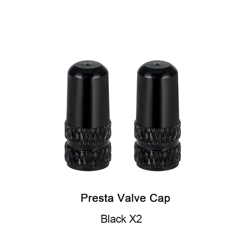 Color: Orange - 2pc Bicycle Valve Cap Aluminum Alloy Presta/Schrader Road Mountain Bike Tire Valve Cap Dust Protection Cover Bicycle Accessories