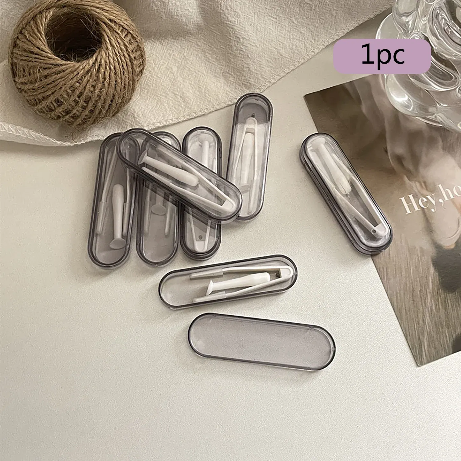 Color: PURPLE - Remover Contact Lenses Inserter Color Tweezers Suction Stick Eyes Care Tool Kit Contact Lens Case Clip Stick Tweezers Pupils
