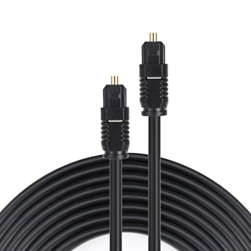Length: 3m - Digital Fiber Optical Optic Audio Cable SPDIF MD DVD TosLink Gold Plated Lead Cord Connect to DVD CD 1/2/3/5/8/10/15/20/30m