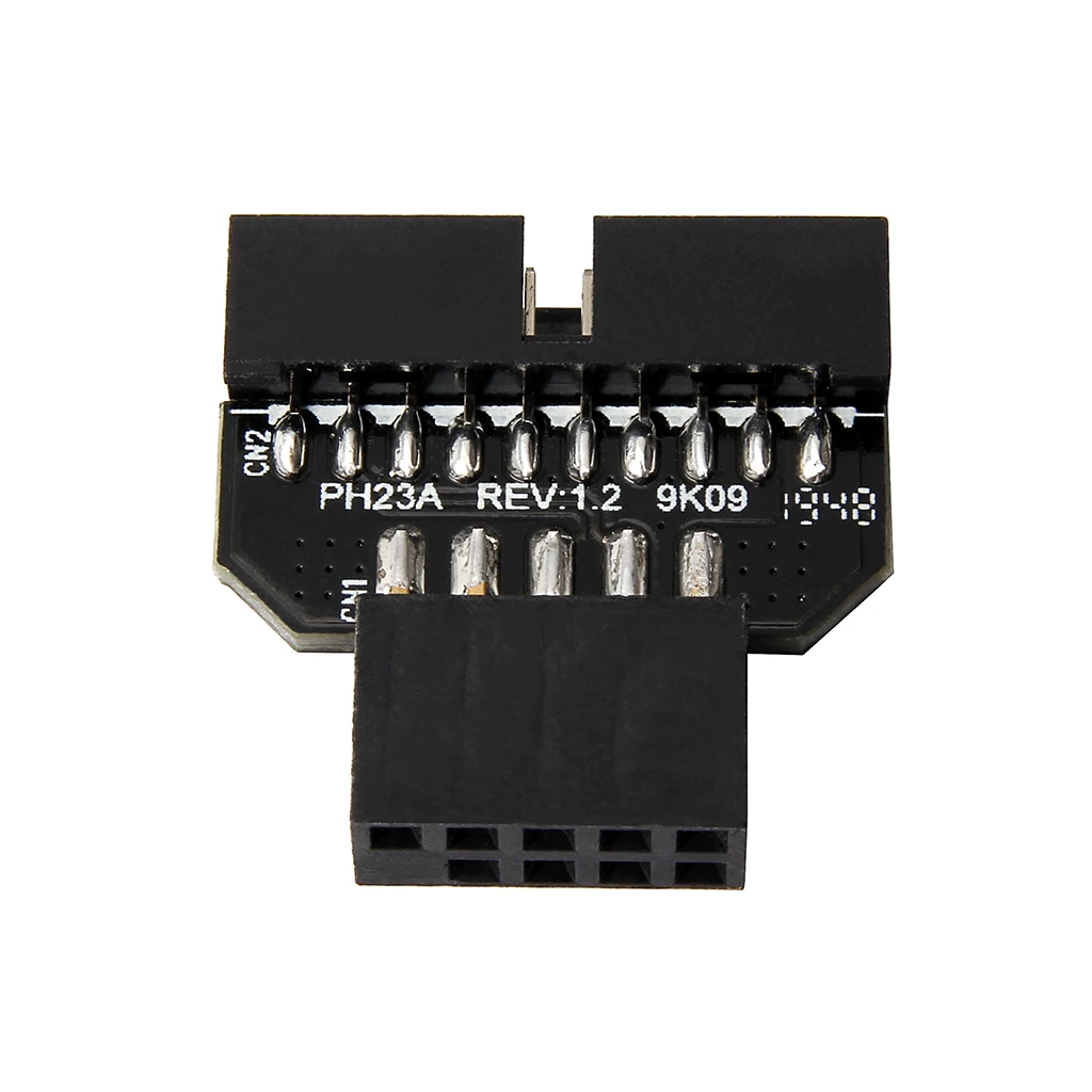 Color: Red, Cable length: Other - Motherboard USB2.0 9Pin to USB3.0 19pin Front Panel Connector Converter USB 3.0 19/20pin to USB 2.0 9pin Header Female Adapter
