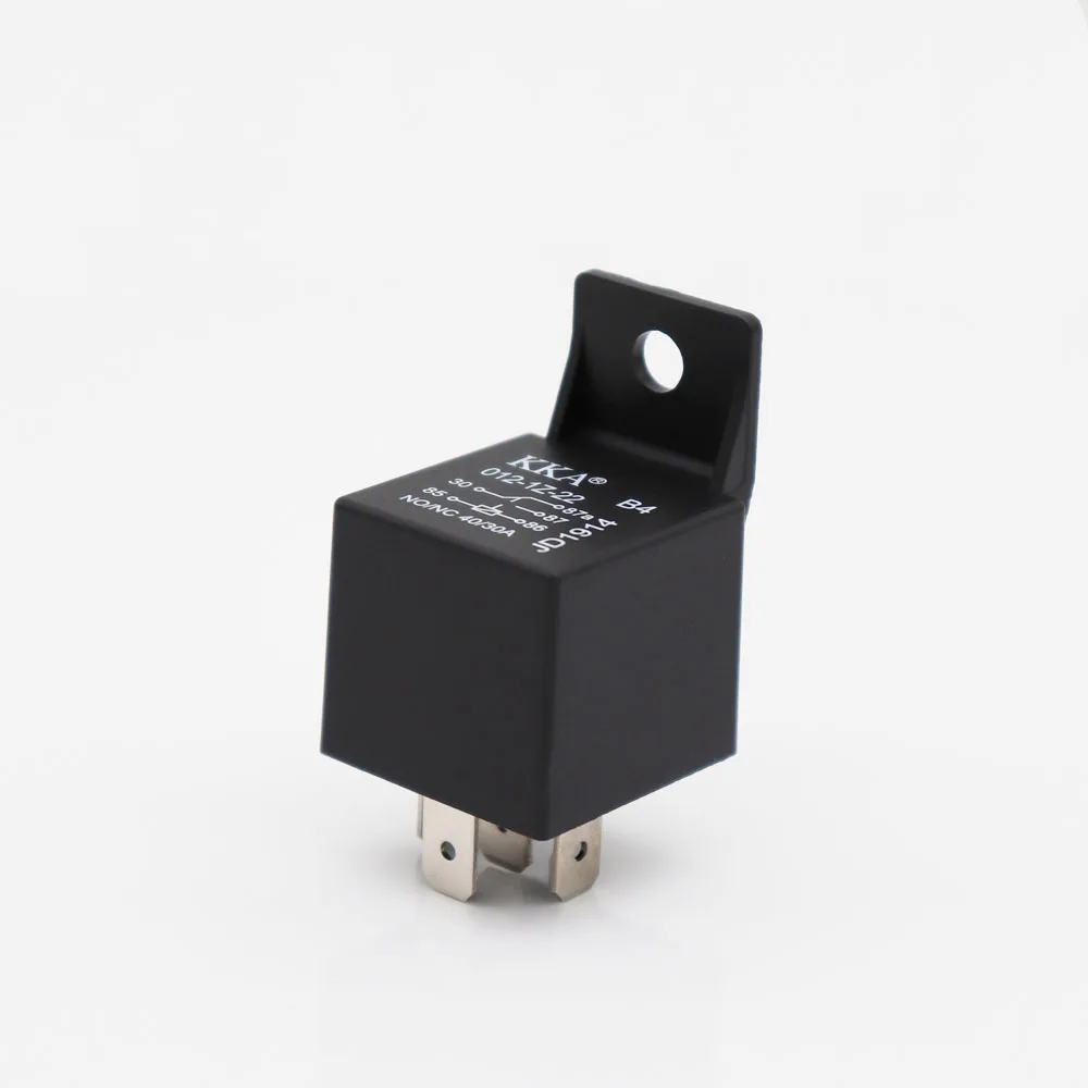 Color: WHITE - [25pcs/Box] DC 12V-24v 4 Pin Automotive Car Auto Relay High-quality auto Relay with PA66 bracket