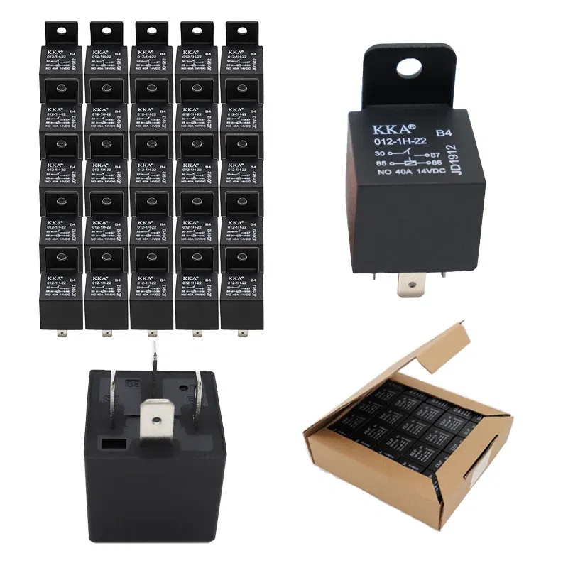 Color: WHITE - [25pcs/Box] DC 12V-24v 4 Pin Automotive Car Auto Relay High-quality auto Relay with PA66 bracket