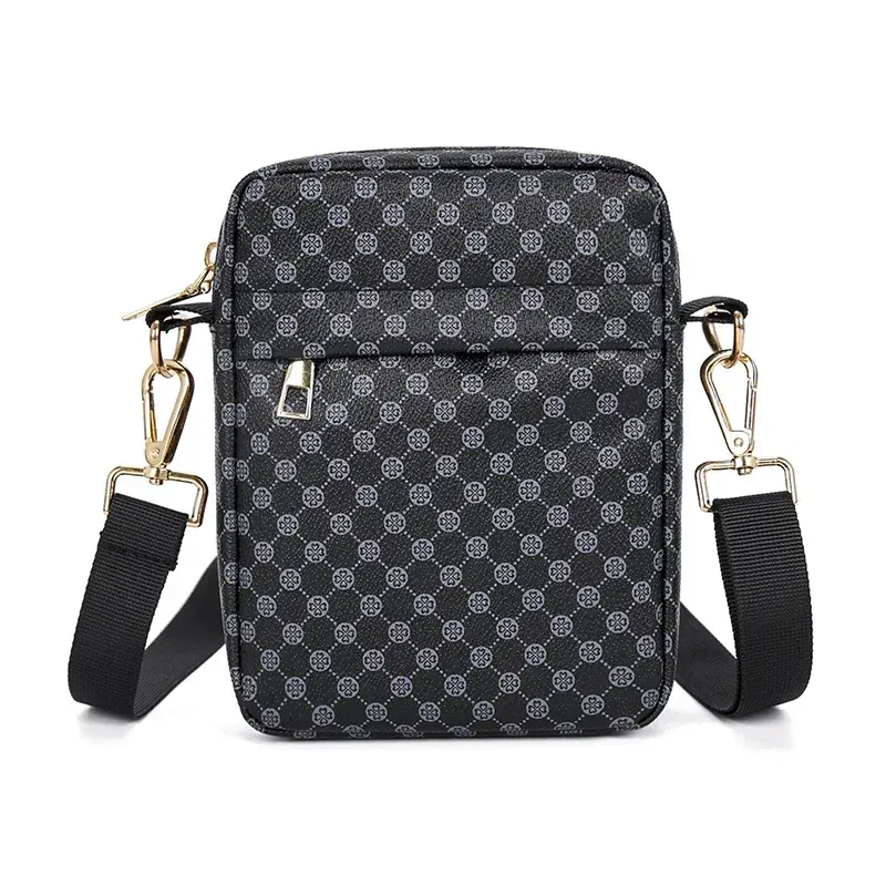 Color: black - VC Men's Classics Mini Shoulder Bag Coin Purses Lightweight PU Leather Shoulder Bags for Men Small Men Crossbody Bag