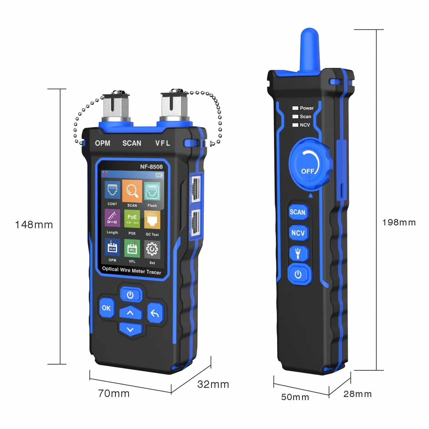 Color: Green, Ships From: CHINA - NOYAFA NF-8508 Network Cable Tester LCD Digital Rechargeable Network Line Finder Wire Tracker PoE Checker Optical Wire Meter