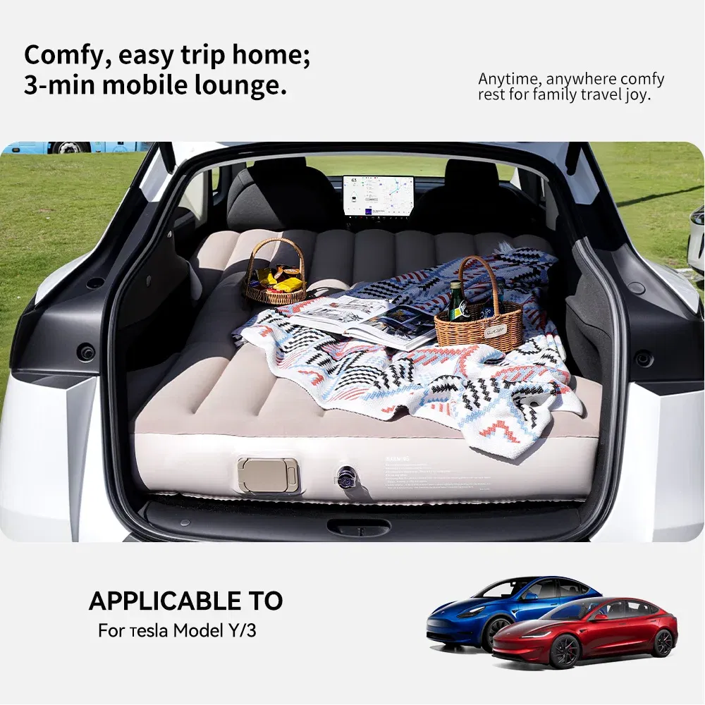 YZ For Tesla Model Y Juniper 2021-2025 Mattress Automobile Self-Inflating Mattress Travel Mattress Inflatable Camping Mattress