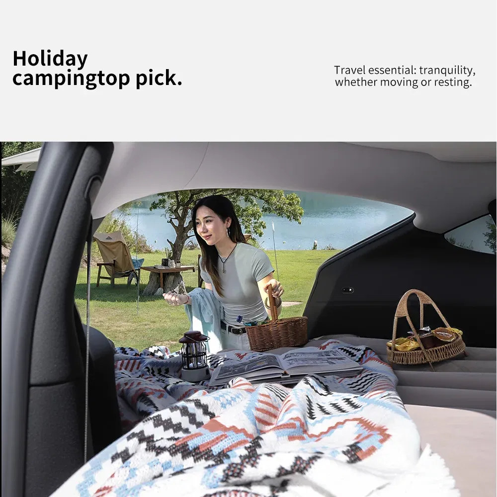 YZ For Tesla Model Y Juniper 2021-2025 Mattress Automobile Self-Inflating Mattress Travel Mattress Inflatable Camping Mattress
