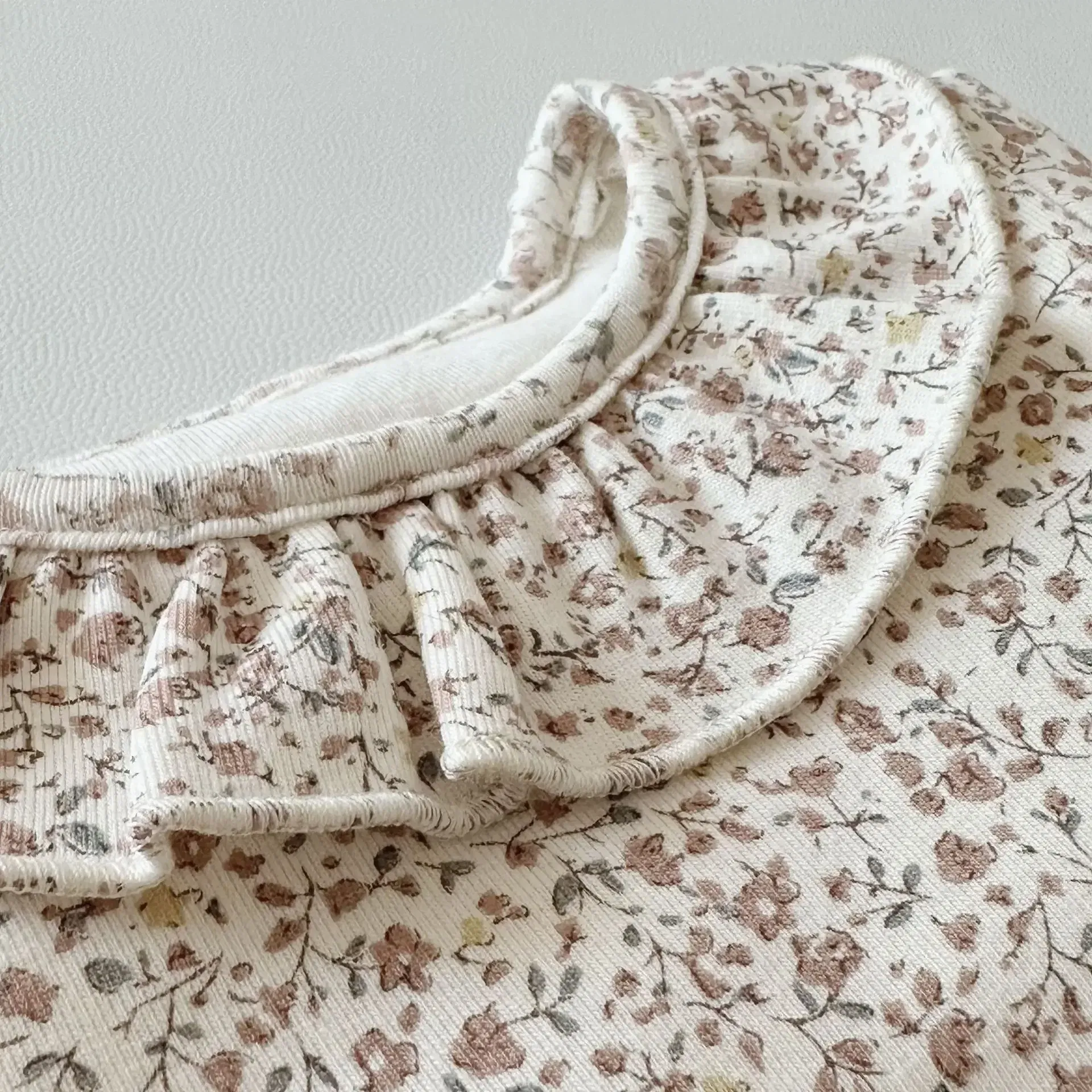 Color: Beige, Kid Size: 12M - 2025 Spring New Baby Long Sleeve Clothes Set Infant Girl Floral Tops + Leggings + Headband 3pcs Suit Cotton Toddler Outfits
