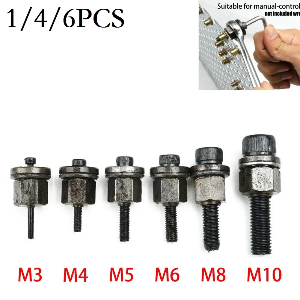 Color: Gold, Ships From: CHINA - Hand Rivet Nut Head Tool Head Set For Rivet Nut Tool M3 M5 M6 M8 M10 Manual Riveter Threaded Riveter Nut Riveter Tool Tip