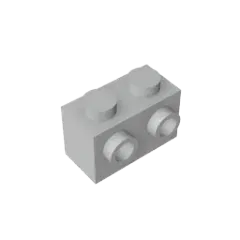 Color: Clear - MOC PARTS DIY GDS-634 BRICK 1X2 W. 2 KNOBS compatible with lego 11211 children's toys Assembles Building Blocks Technical