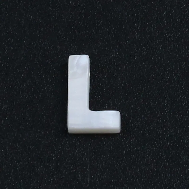 Color: Silver - Trend DIY Handmade Vertical Capital Letter Pendant Beads Jewelry Making Accessories Necklace Bracelet Letras Materiales