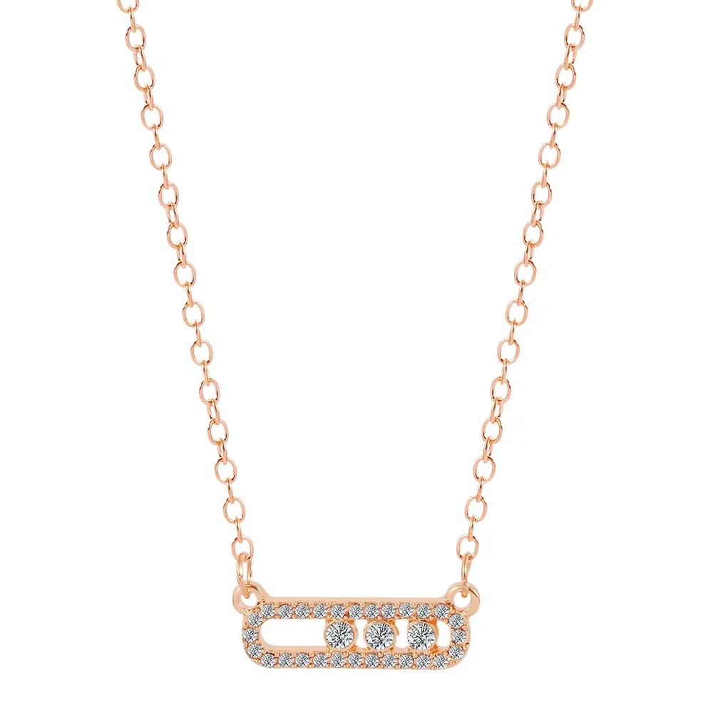 Metal Color: Steel color, Ships From: CHINA - Shiny Rhinestone Geometry Fashion Pendant Necklace Women Sweet Iced Out Clavicle Temperament Bling For Female Party Charm Gifts