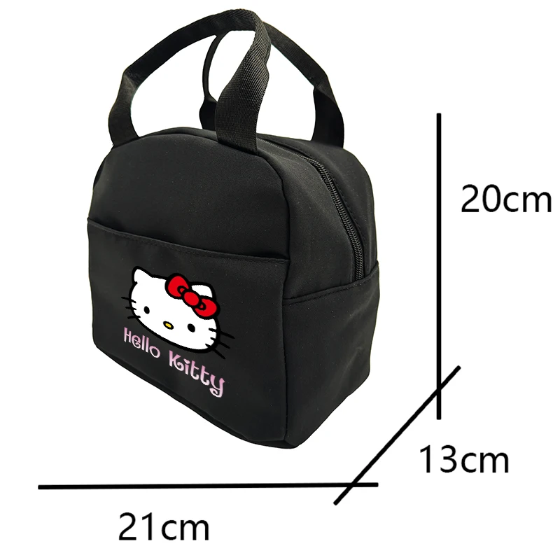 Color: Orange - Hello Kitty Children's Lunch Bag Primary School Lunch Box Bag Children's Best Gift Cartoon Mochila Best Gift for Children