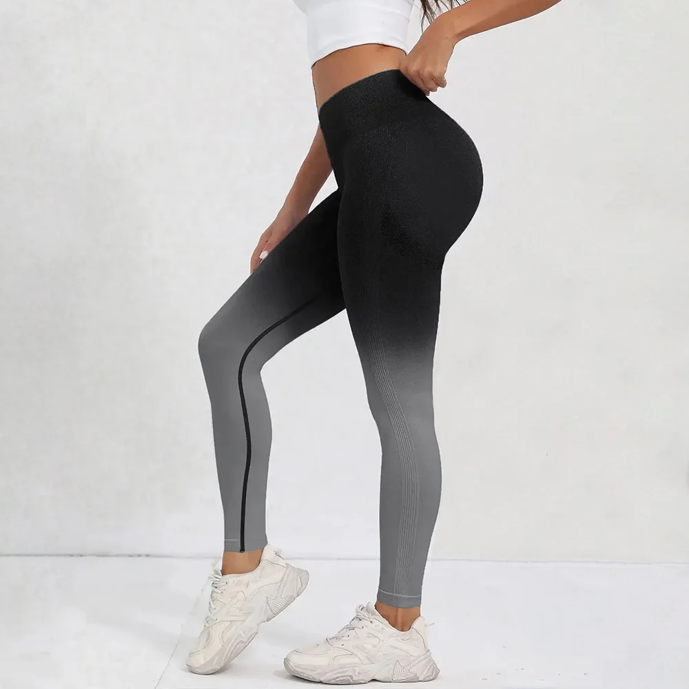 Color: PURPLE, Size: M - Tie Dye Seamless Leggings for Women High Waist Yoga Pants, Scrunch Butt Lifting Elastic Tights