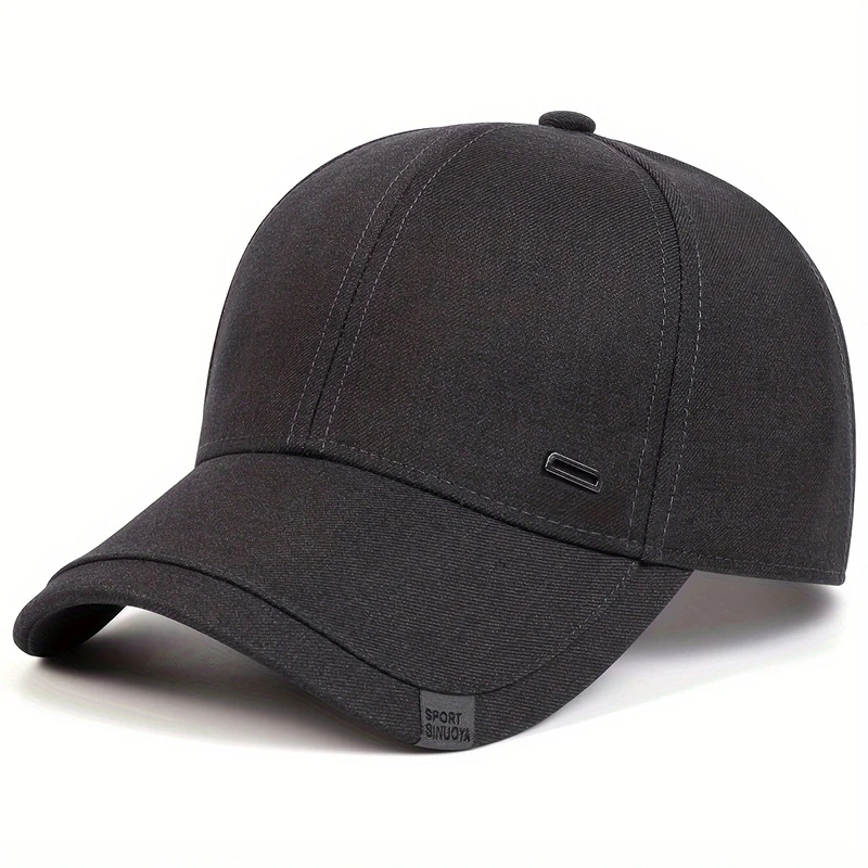 Color: Blue - Unisex Square Silver Buckle Label Baseball Caps Spring Autumn Outdoor Adjustable Casual Hats Sunscreen Hat