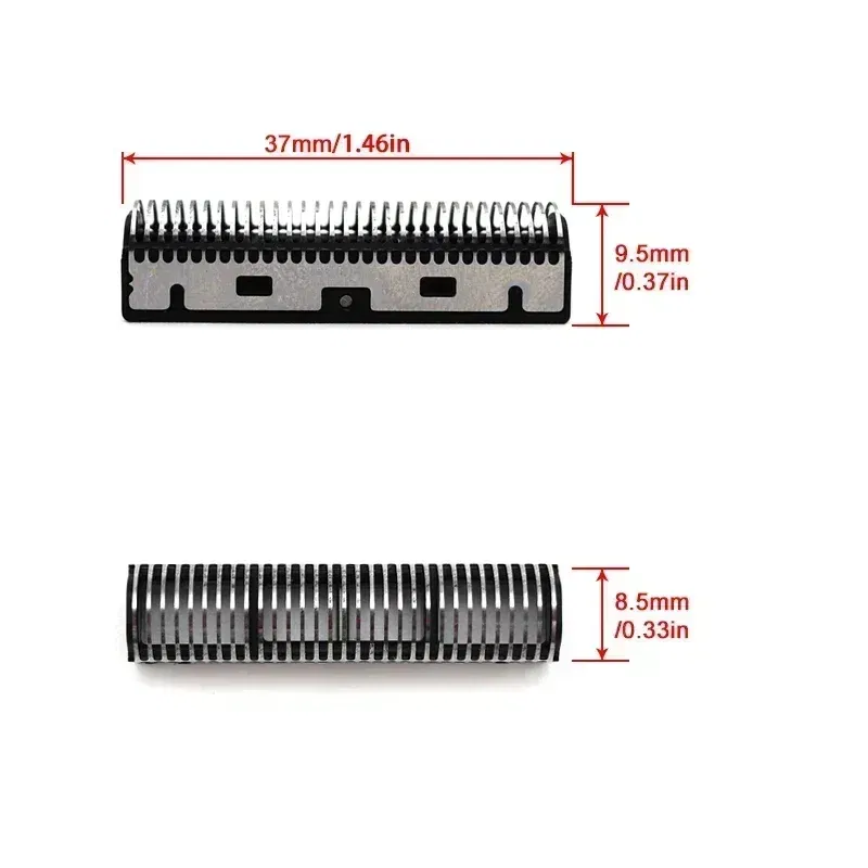 Color: WHITE - For Kemei KM-TX1 Electric Shaver Original High Quality Replacement Double Foiled Blade Net Cover Repair Accessories Wholesales