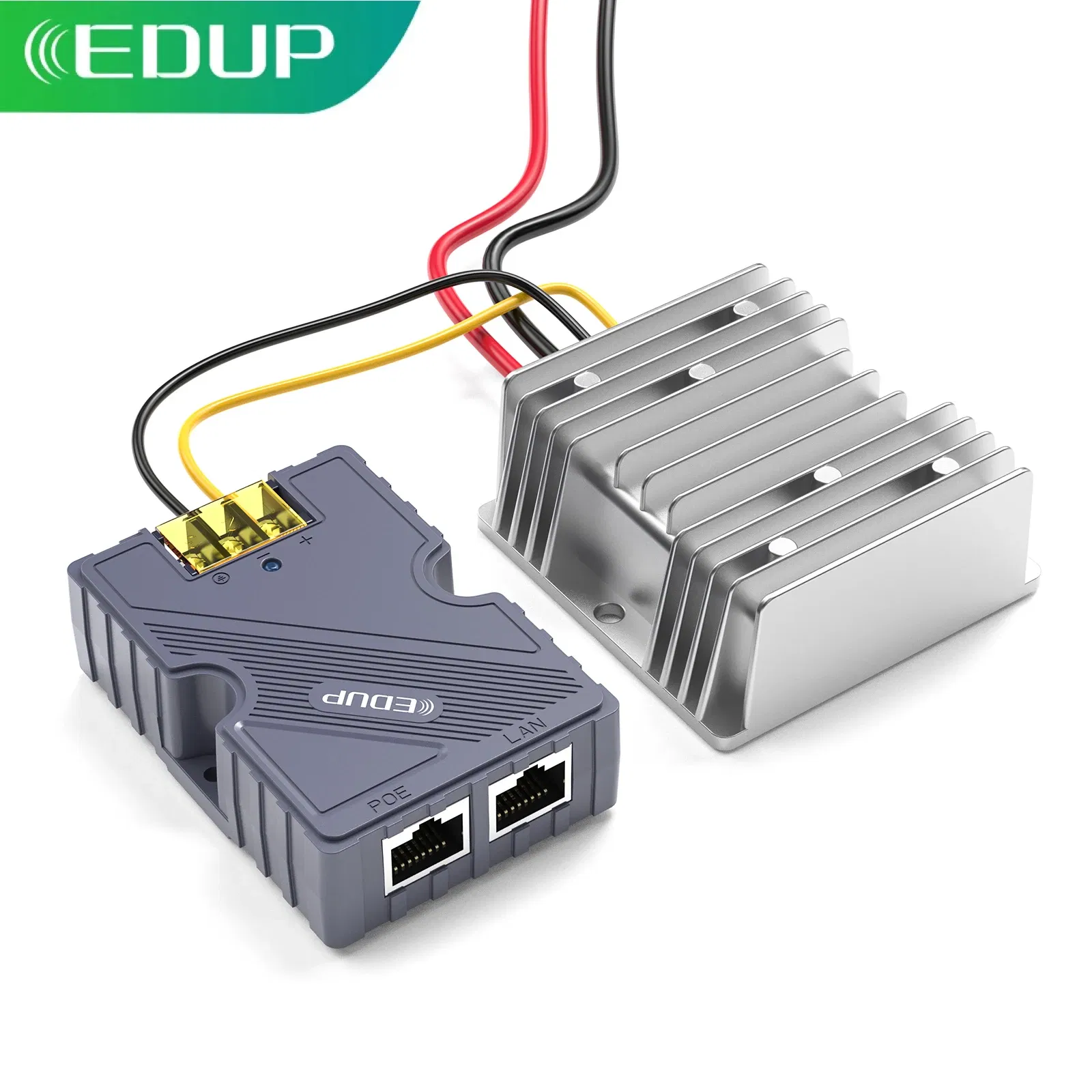 Color: Dark Grey, Ships From: CHINA - EDUP Starlink GigE PoE Injector 150W DC Step UP Converter 12V to 48V Ideal for StarLink Dish V2 Internet Kit to Router or PC