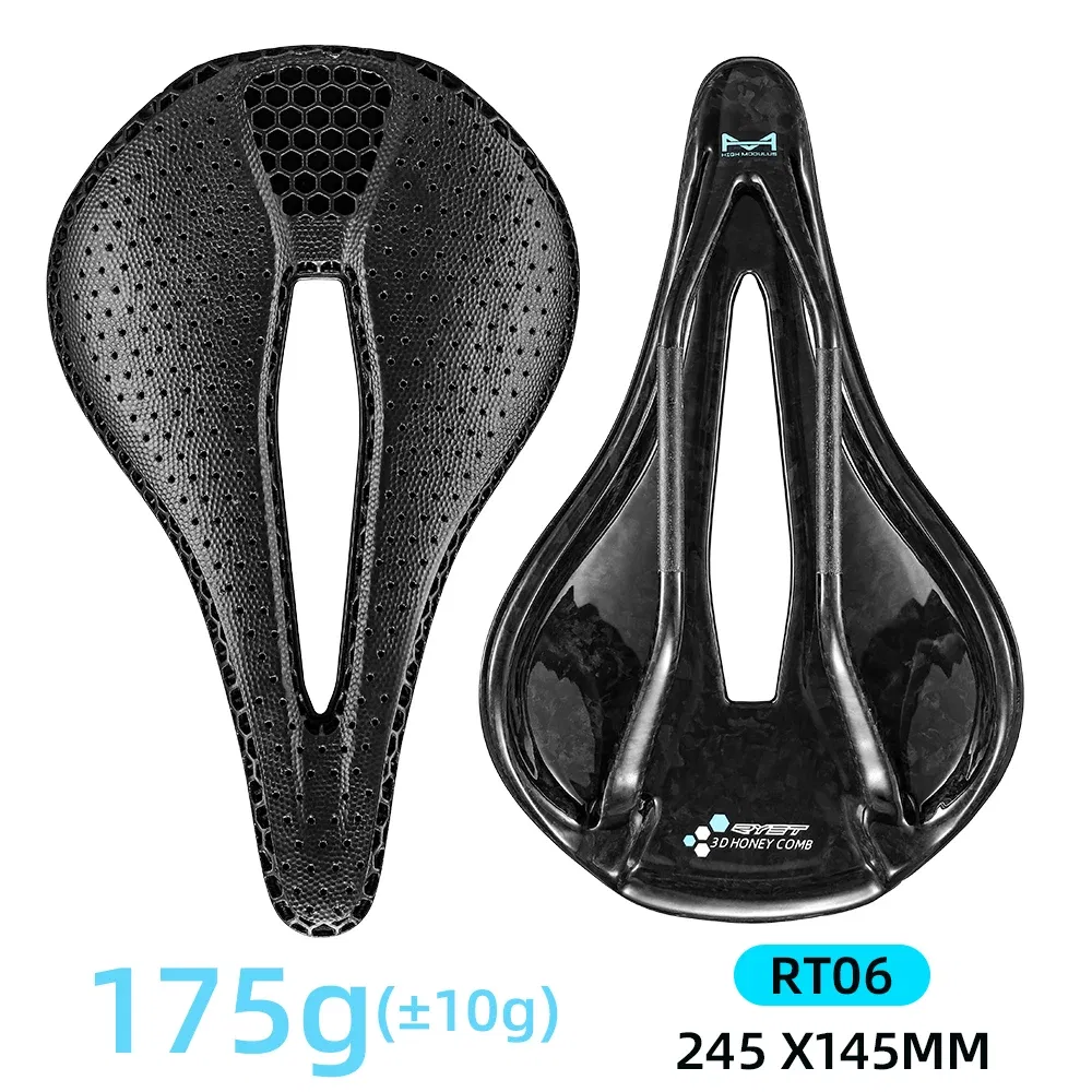 Color: Yellow - RYET Carbon Bicycle Saddle 3D Printed Saddle EVA Saddle Ultralight Bike Seating Triathlon Road MTB Mountain Gravel Cycling Parts