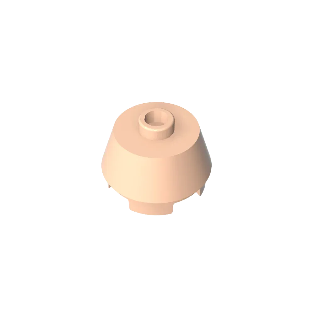 Color: Apricot - Gobricks GDS-946 Cone 2 x 2 Truncated compatible with lego 98100 pieces of children's DIY Educational Building Blocks Technical