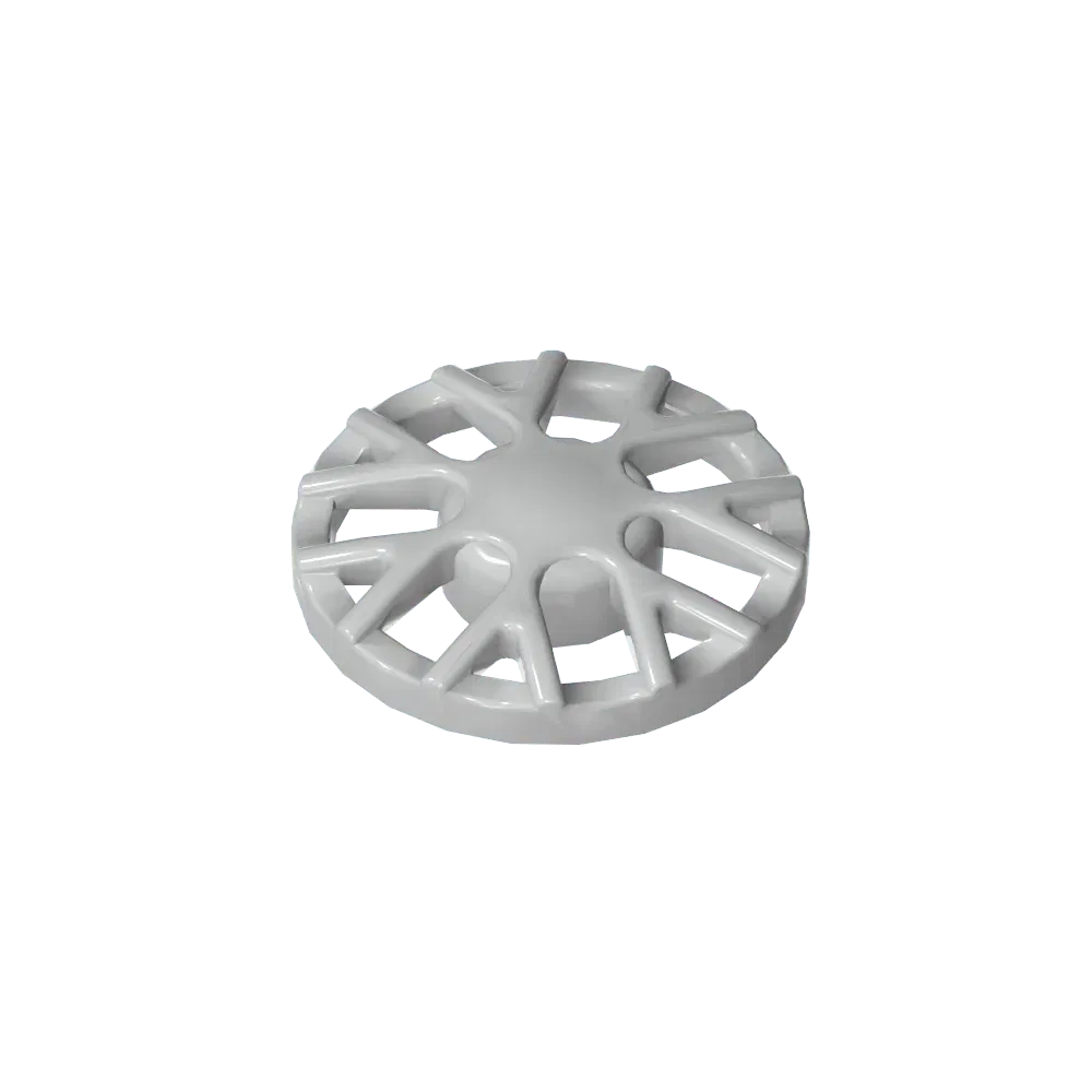 Color: wood - Gobricks GDS-21261 Wheel Cover 7 Spoke Y Shape - for Wheel 18976 compatible with lego 18979B Assembles Building Blocks