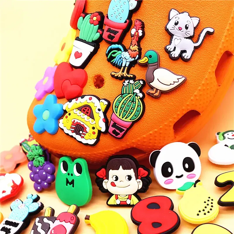 Color: Beige, Ships From: CHINA - 1pcs Christmas Collection PVC Shoe Charms Lovely Animals Garden Shoes Upper Decorations Clogs Pins Unisex Fun Gifts