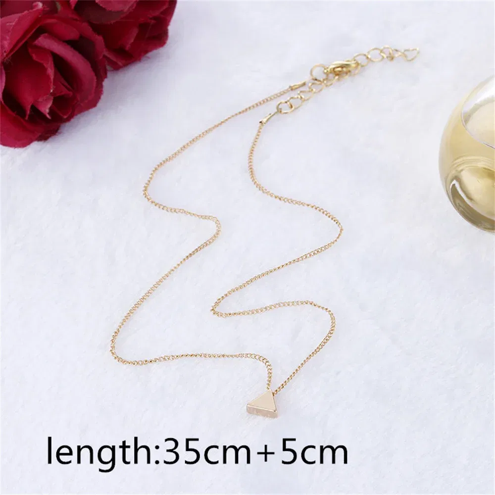 Metal Color: Gold-color - Fashion Small Heart Pendant Necklaces for Women Party Exquisite Collar Chain Golden Silver Color Chokers Necklace Jewelry Gift