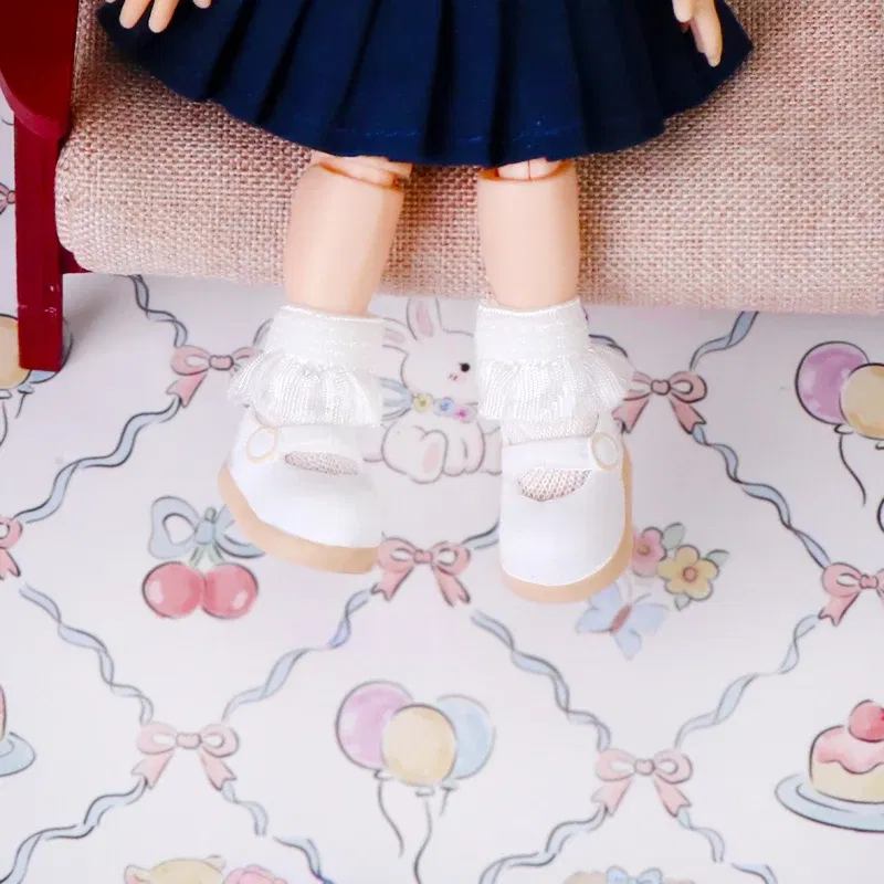 Color: SKY BLUE, Size: Other - Plastic OB11 Student Shoes Obitsu 11 Doll Shoes ob11 Doll Pointy Toe Shoes Diy Toys For dod Ddf Body9 1/12 Bjd Gsc Bjd Doll
