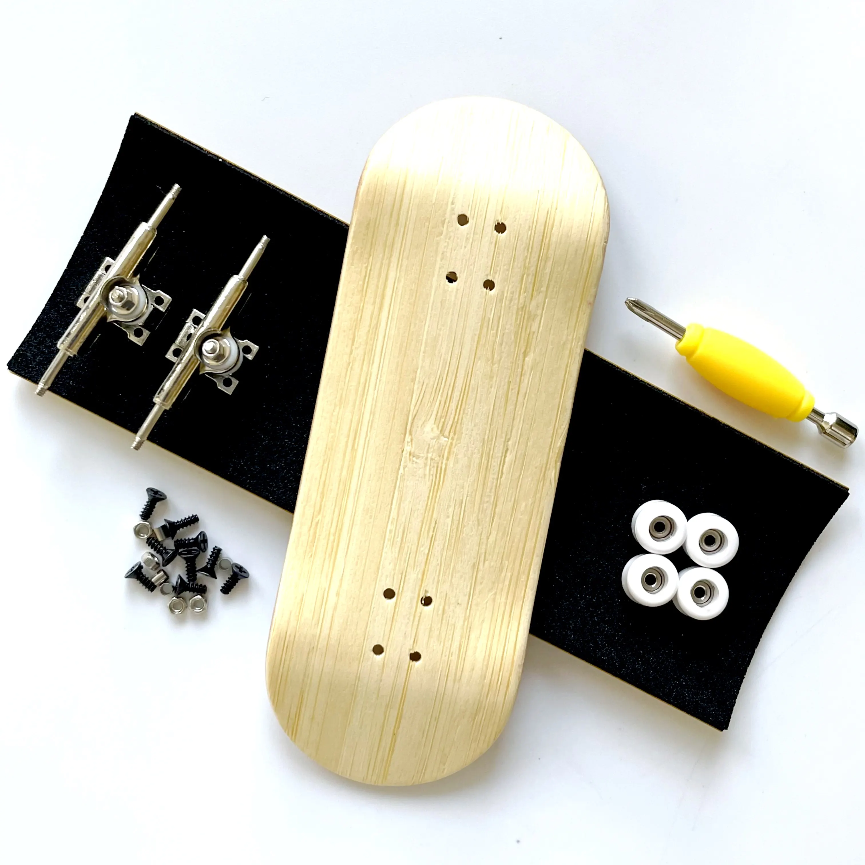 Color: green - 34mm Fingerboard Set with Double Axle Trucks Bearing Wheels