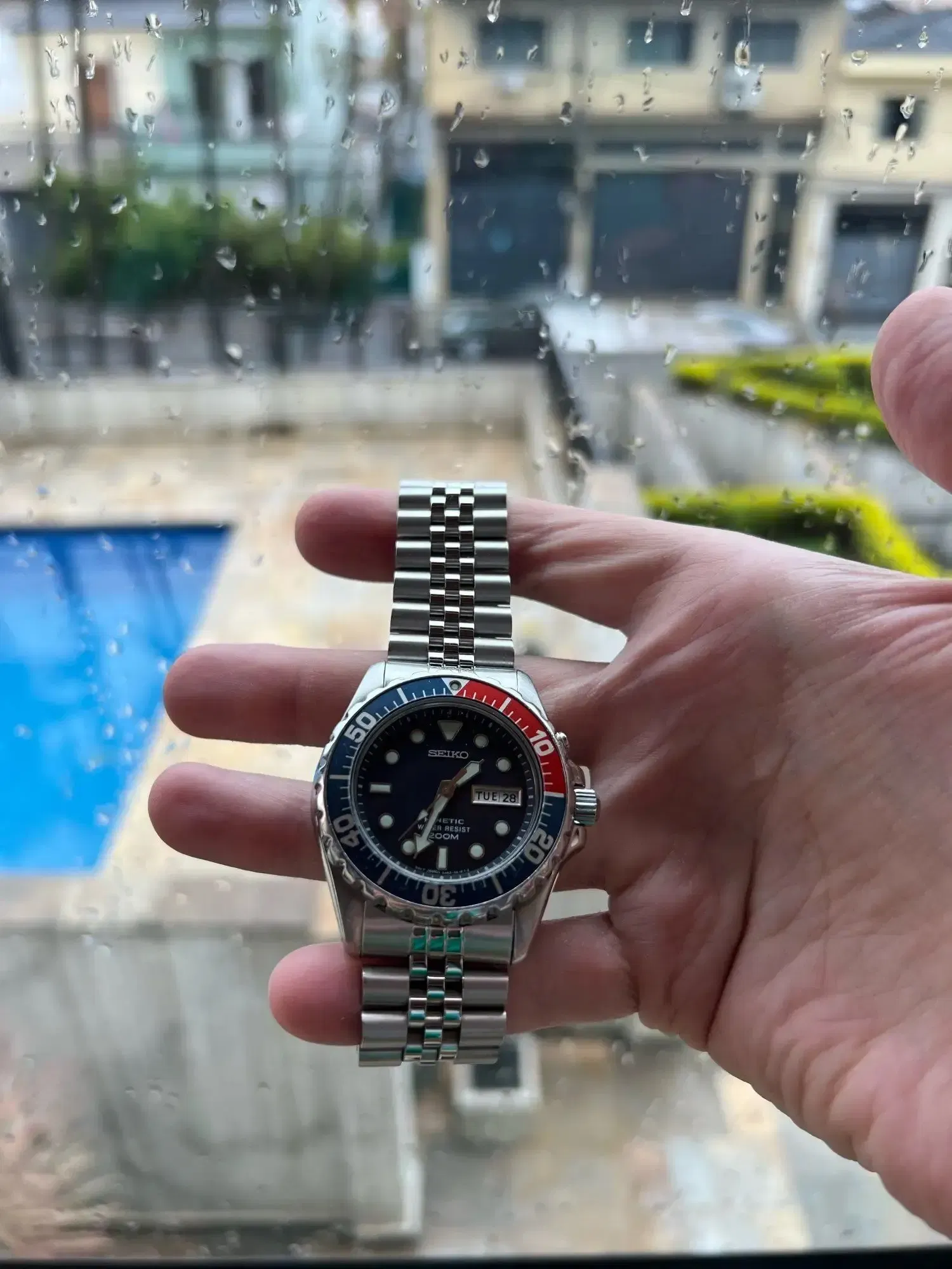 Band Color: BLACK WHITE, Band Width: 20mm - For Seiko Solid Stainless Steel Band 20mm 22mm Men's Sports Strap Srpd Skx007/Skx009 SRPD63K1 Jubilee Curved End Bracelet