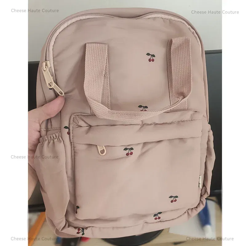 Color: Navy Blue - KS Baby Backpack Kids Schoolbag Kindergarten Bags Brand Cherry Lemon Children's Boys Girls Mom Traveling Storage Bag Wholesale