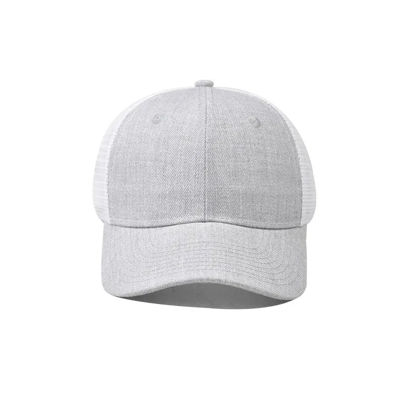 Color: Blue, Size: Adjustable - Baseball Cap Adult Net cap Shallow Curved eaves Hat Unisex Summer hat Breathable hat shade Spring Autumn Cap Hip Hop Fitted Cap