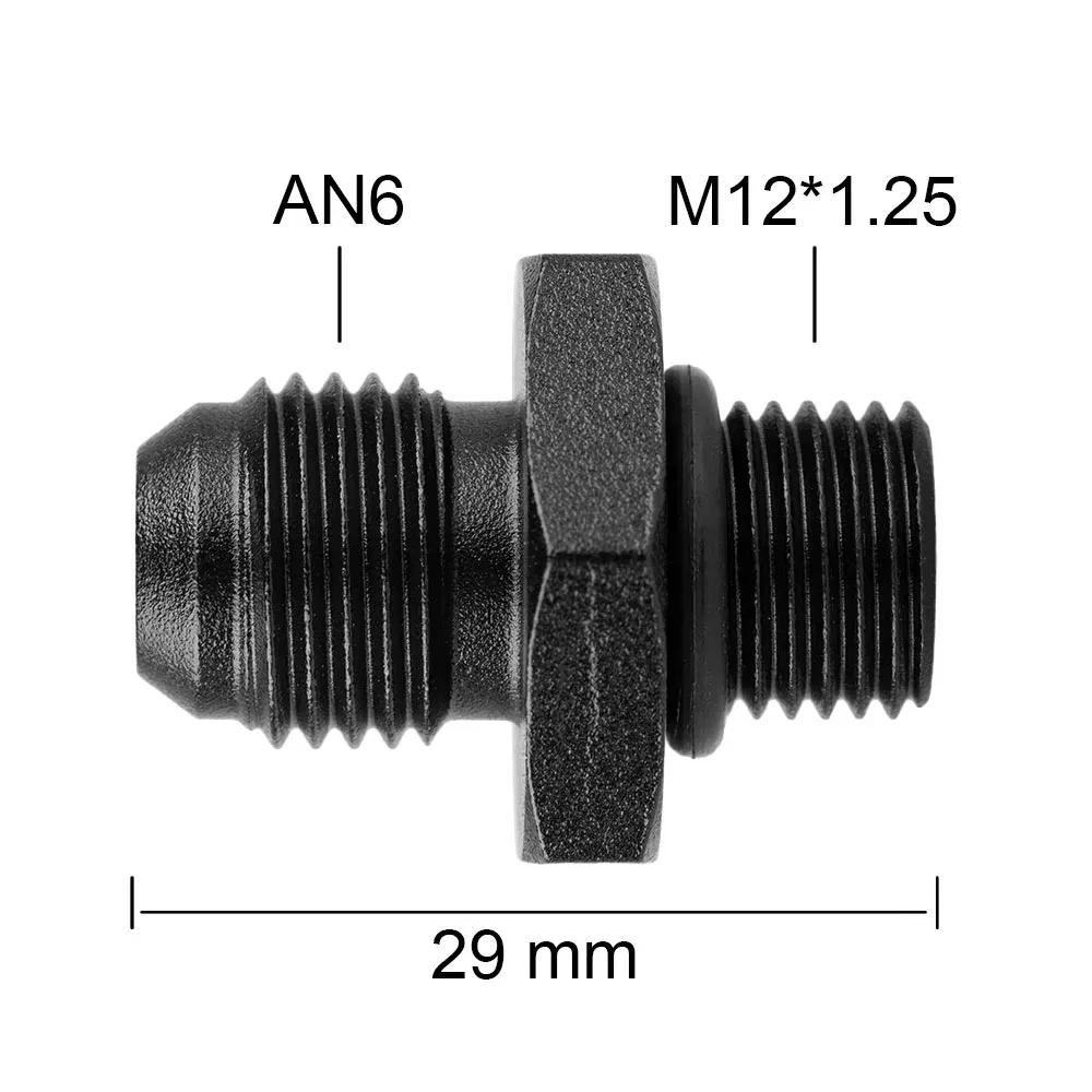 Color: Orange - Aluminum Alloy Universal AN6 8 10 12 to AN to M16x1.5 M18x1.5 Metric Fuel Hose Adapter Pipe Thread Fitting CAR OIL COOLER SYSTEM