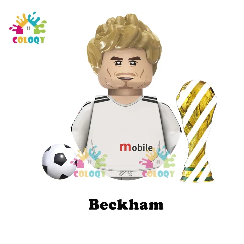 Color: Chrome Silver, Ships From: CHINA - Kids Toys World Famous Football Stars Building Blocks Sport Player Mini Action Figures Golden Cup Toys For Boys Christmas Gifts