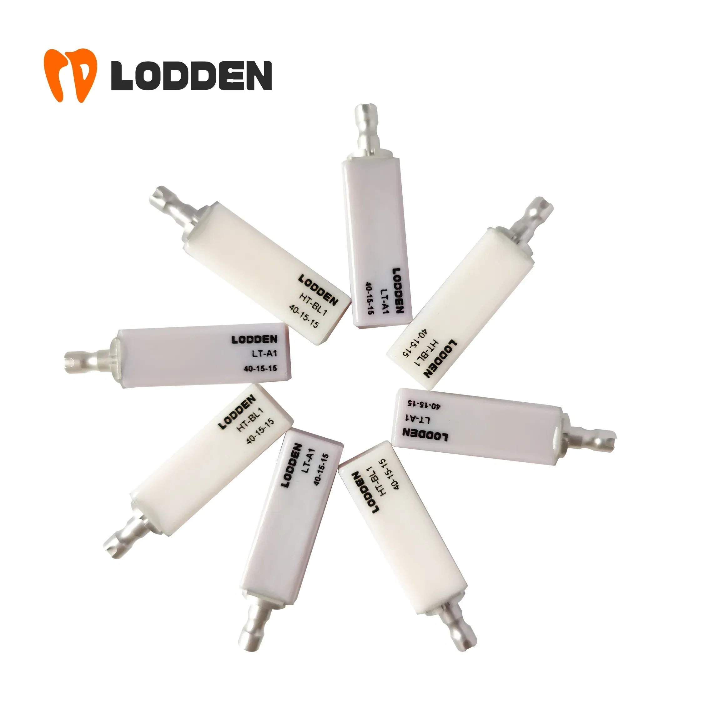 Color: Silver - 4pcs/box Dental Lithium Disilicate(Glass Ceramic) B40 Cube LT/HT for CAD CAM Inlay Veneer Crown Sirona cerec milling system