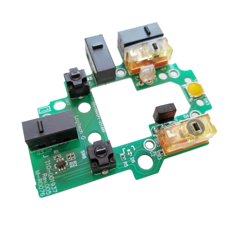 Color: Khaki - for Logitech G502 Lightspeed Wireless Mouse Repair Parts 8.0 Mouse Upper Motherboard Micro Button Key Board 594A