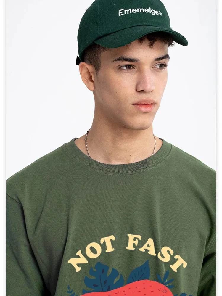 Color: Ivory, Size: M - Not Fast Not Furious Sloth Cute Print Men Tee Shirts Breathable Cotton Tops Street Fashion T-shirt Women Casual Summer T Shirts