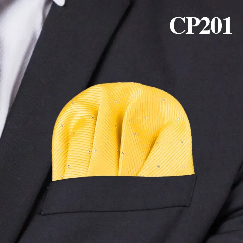 Color: WHITE - Fashion Dots Suits Pocket Square For Men Business Chest Towel Hanky Gentlemen Hankies Classic Suit Napkin Mens Handkerchief