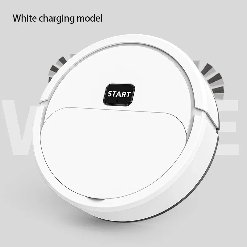 Color: WHITE - Fully Automatic Sweeping Robot Sweep Vacuum Cleaner Mopping The Floor Mini Cleaner Home Use Lazybones Intelligent 3 In1 Sweeper