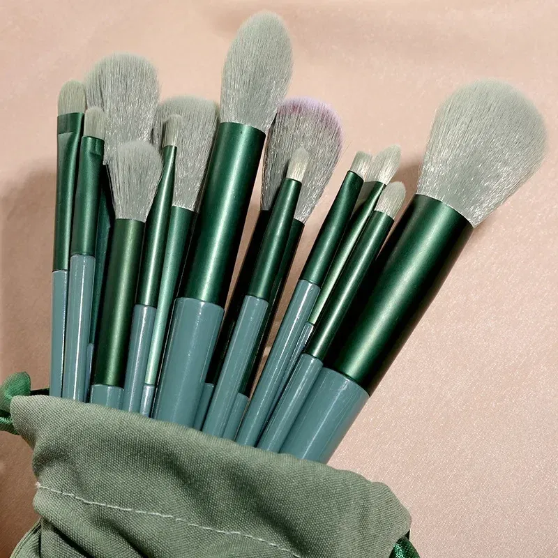 Handle Color: GRAY - 3/13/22pcs Professional Makeup Brushes Tools Set Make Up Brush Tools Kits for Eyeshadow Eyeliner Cosmetics Brushes Maquiagem