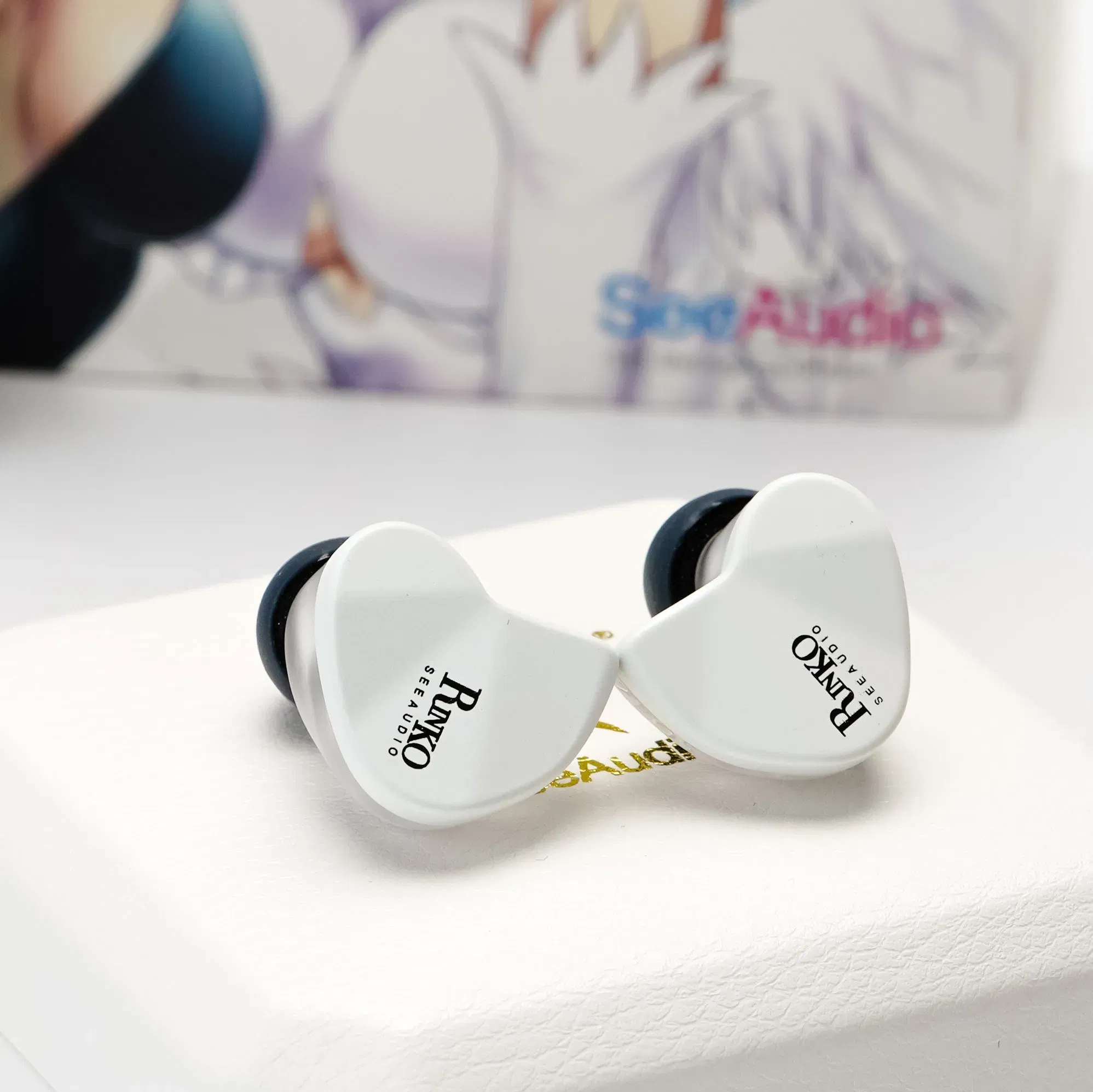 Color: Yellow - SeeAudio x Z Review White Rinko Hybrid Earphone 1DD+1Planar In-ear Monitors HiFi Wired Headphone J-POP Music Earbuds 2Pin 0.78