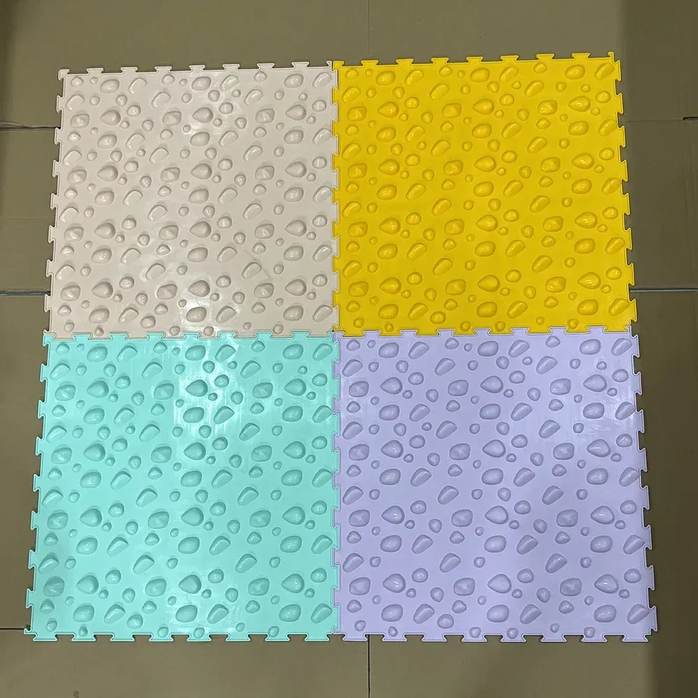Color: Chocolate - Children's Tactile Sensory Training Mat Acupressure Pad Foot Massage Mat Children's Baby Acupressure Pad Toe Pressure Pad