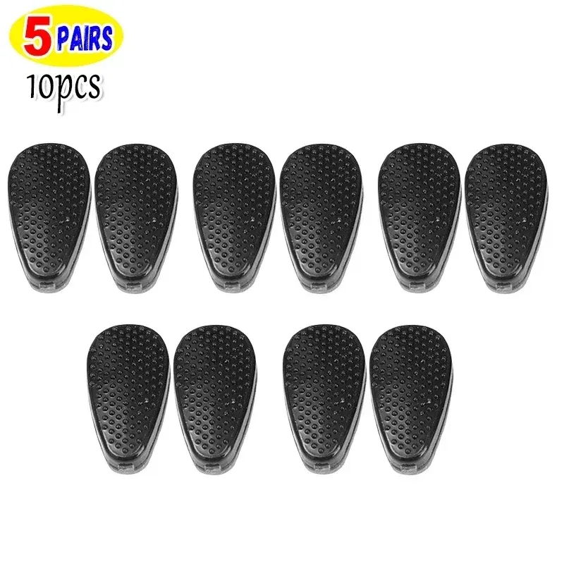Color: black - Silicone Glasses Nose Pads Soft Non Slip Air Cushion Nose Holder Transparent Invisible Self Adhesive Sticker Eyewear Accessories
