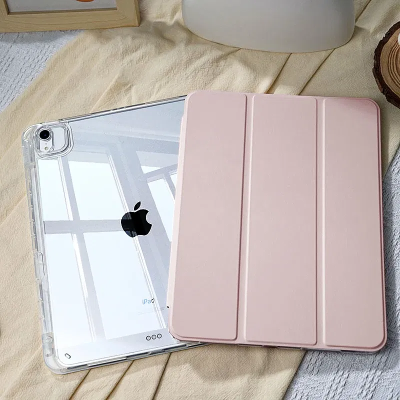 Color: Pink, Size: TEN - For 2025 iPad Air 11 Case iPad 10th Generation 11th A16 9th Cover Gen iPad Pro11 4 5 10.9in 12.9 M2 M3 M4 Pencil Holder Case