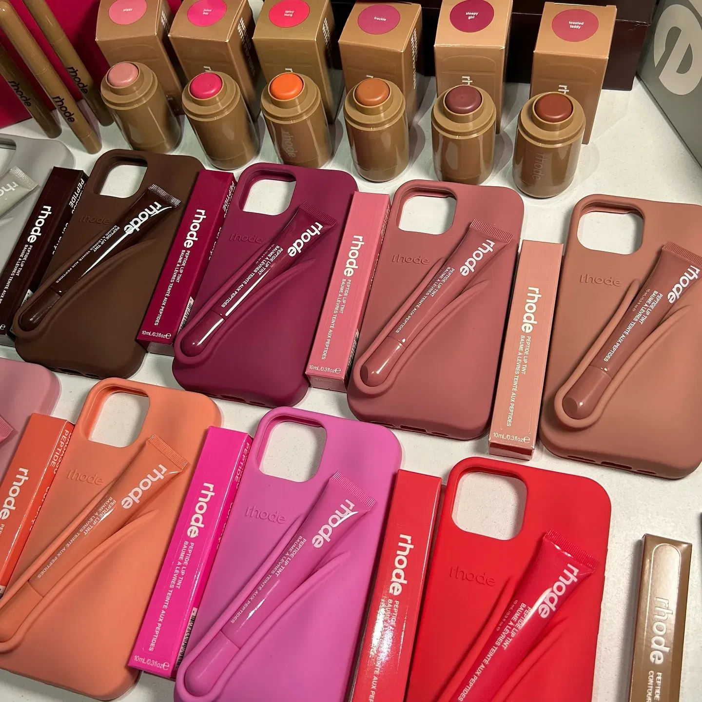 Material: Denim, Color: Clear, Bundle: Bundle1 - With Lipstick Phone Case for iPhone 17 13 14 15 16 17 Pro Max Plus 12 17 Air Silicone Lip Gloss Holder Hot INS Soft Cover Funda