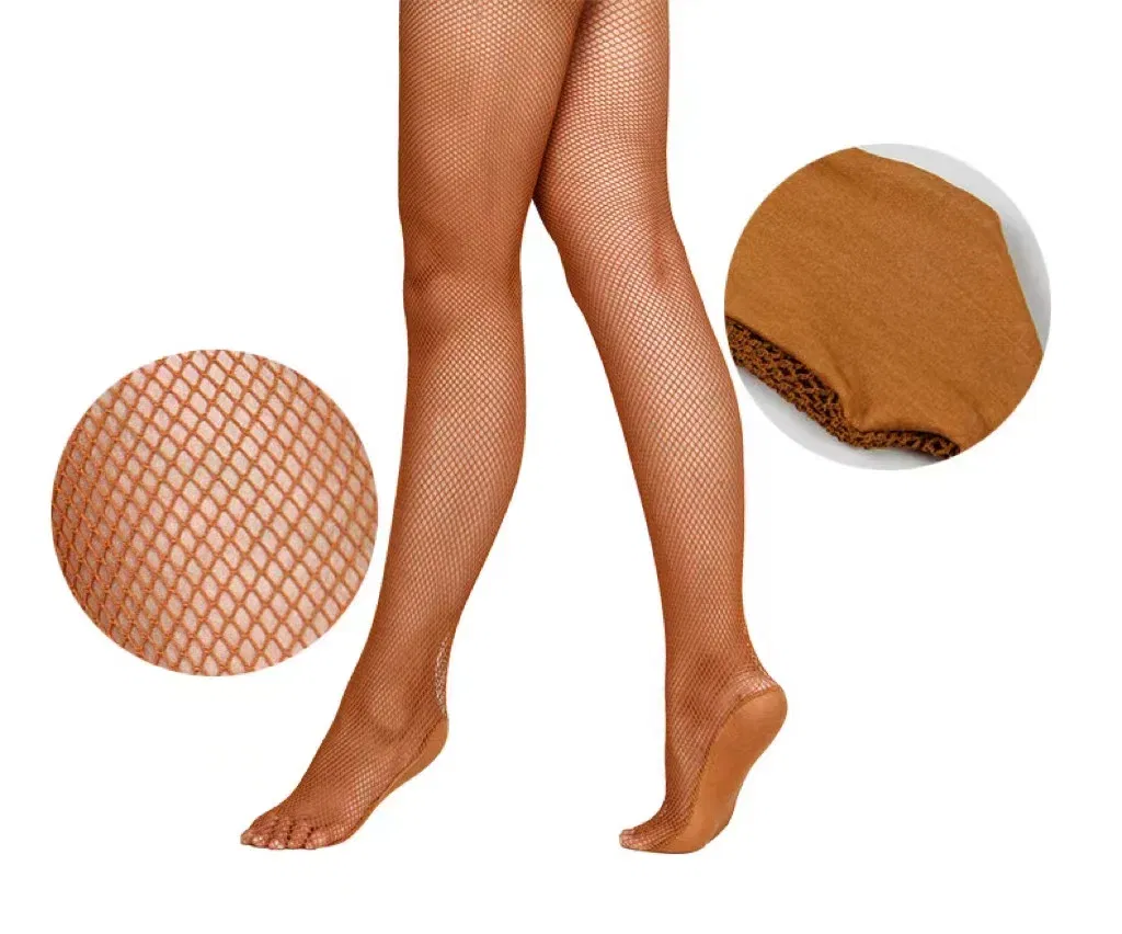 Color: Black, Size: S - Professional Hard Mesh Tights Latin Dance Fishnet Stockings Competition Special Pantyhose Sole Non Slip Bone Line Oxford Socks