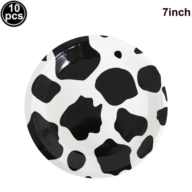 Color: Dark Khaki - Cow Party Supplies Standing Cow Balloon 40inch Number Balloon Cow Print Latex Balloon Children's Farm Birthday Party Decoration